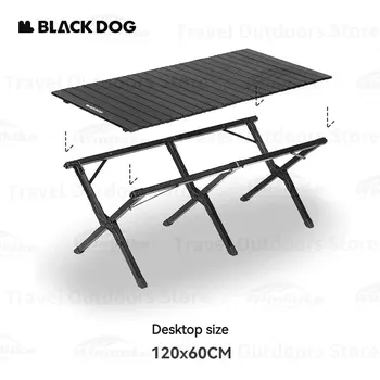 Naturehike blackdog Kemping Hordozható Összecsukható Alumínium Egg Roll Táblázat 12*6*4.3 cm Turisztikai Táblázat Piknik Étterem GRILL Asztal Asztal