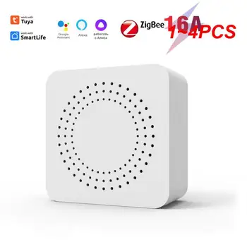 1~4DB Zigbee3.0 Smart Switch Tuya 10/16A Mini 2 Módon Irányítani Okos Breaker Intelligens Élet Vezérlés Támogatása Alexa Alice
