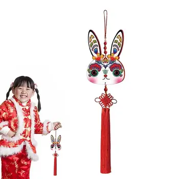 Kínai Év Medál Tassel Csomó Új Dísz Nyúl Decorred Dekoráció 2023 Tavaszi Fesztivál Lóg Üdvözlő Ajándék