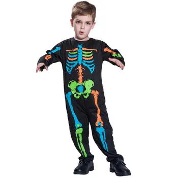 Halloween Csontváz Body Ijesztő Skeletonl Kezeslábas Laza Kis Fiúk Halloween Dekoráció Otthon Iskolában Kísértetjárta Ház