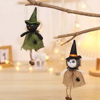 Díszek Lógnak Figura Mini-Aranyos Baba-Tök Szellem-Boszorkány-Figura Medál Halloween Party Dekoráció Fa Medál